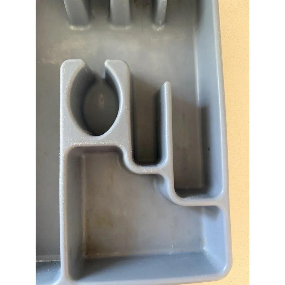 Vintage Rubbermaid Silverware Tray #2921 Blue